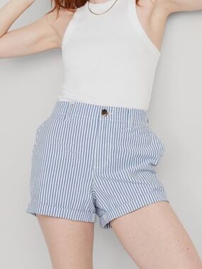 Old Navy High Waist Seersucker OG Chino shorts